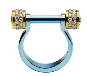 Титановое кольцо гантеля